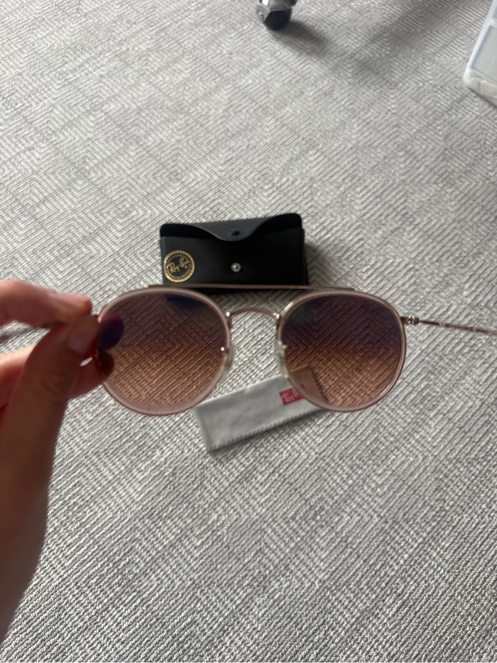 Ray-Ban Copper/Brown Round Double Bridge - Picture 4 of 7